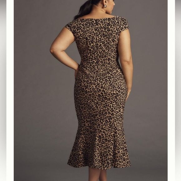 Anthropologie Leopard Print Dress - Picture 2 of 15